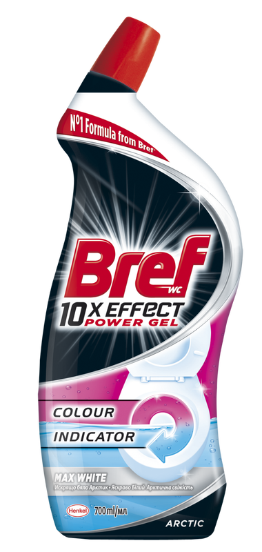Гель д/туалету BREF Power 10в1, 700 мл Яскраво білий