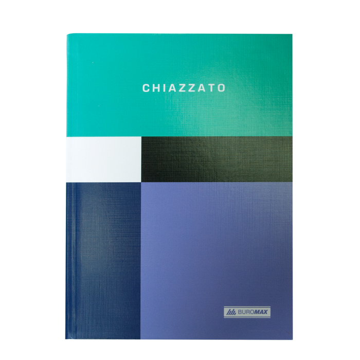 Нотатник CHIAZZATO, А5, 80 арк., клітинка, інтегральна обкладинка, бірюзова