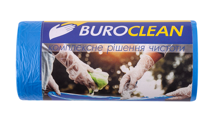 Пакети для мусора 35л/50 шт, сині, 500х600мм, 8мкм BuroClean EuroStandart