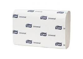 Рушники паперові білі UNIVERSAL, 250 шт, 1 шар, скл.