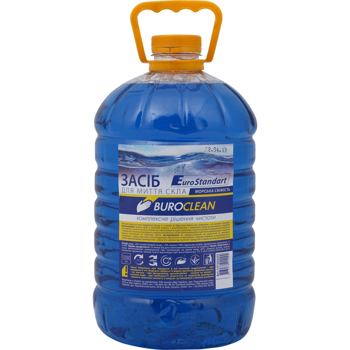 Засіб для миття скла Buroclean 5л морська свіжість