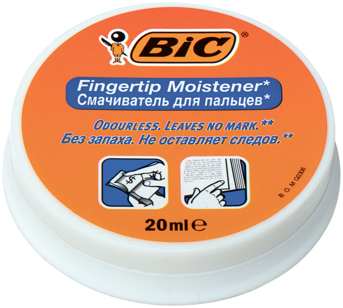 Змочувач для пальців "BIC" гелевий, 20 мл